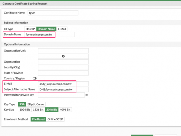 FortiGate change https certificate-2