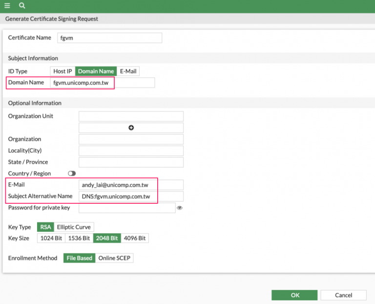 FortiGate change https certificate-2