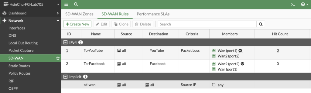 FortiGate SD-WAN