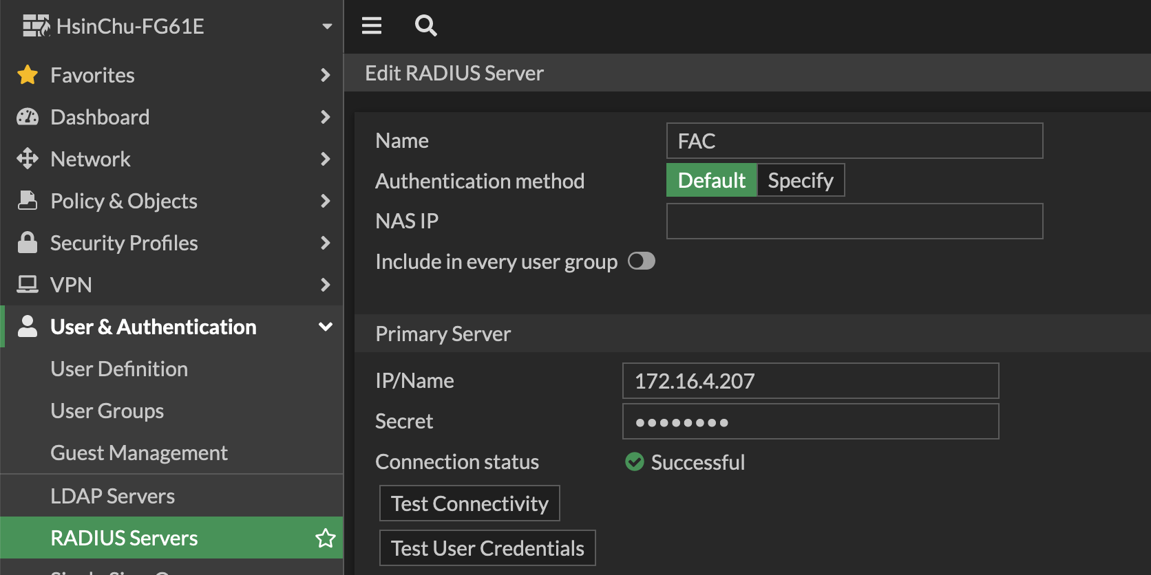 FortiAuthenticator整合SSL-VPN認證 - Andy的IT技術分享網站