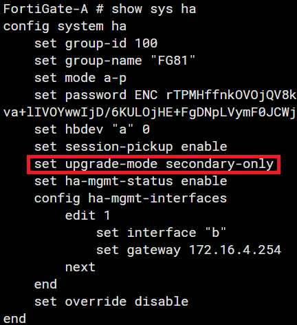 FortiGate Multi Version Cluster
